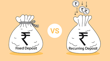 What is the difference between a Fixed Deposit and a Recurring Deposit?